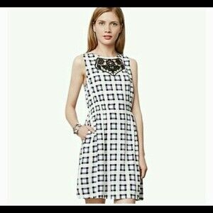 - ANTHROPOLOGIE White Lilka Tatersall Crochet Flutter Dress Size S